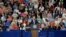 President Donald Trump speaks during a rally at the Covelli Centre in Youngstown, Ohio, July 25, 2017. 
