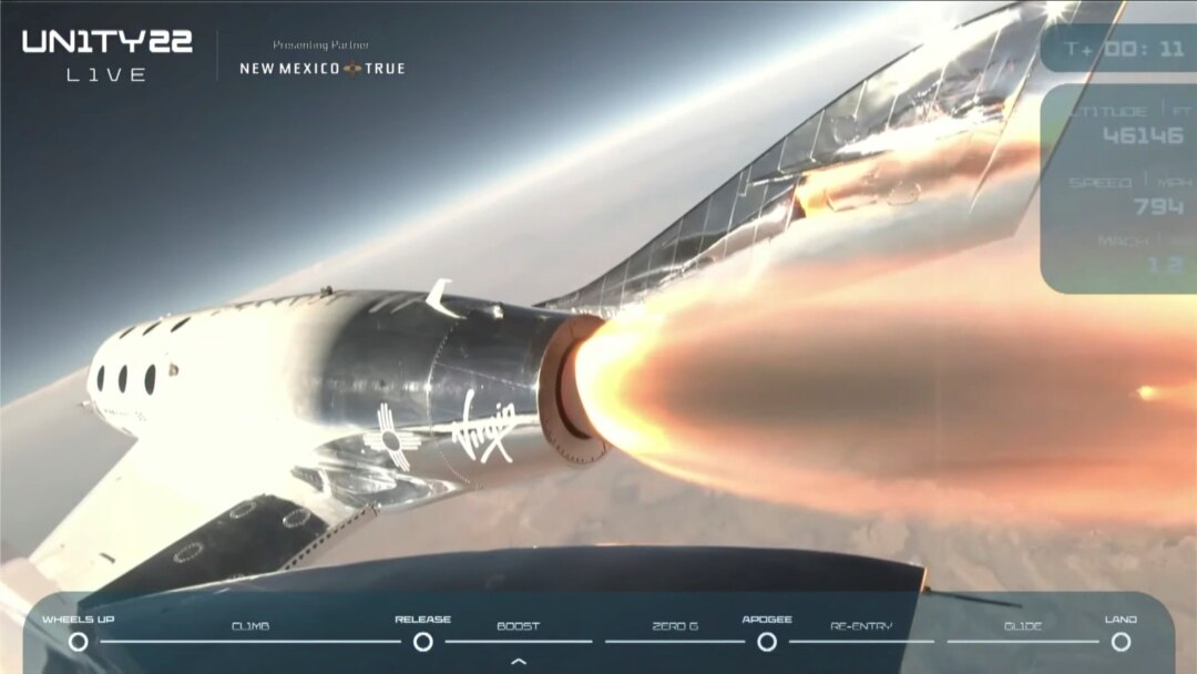 Putnička raketa-avion Virdžin Galaktika "VSS Juniti". 