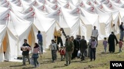 En la ciudad de Boynuyogun, en Turquía, es donde se ubica uno de los campo de refugiados de sirios que huyen de la violencia en su país.