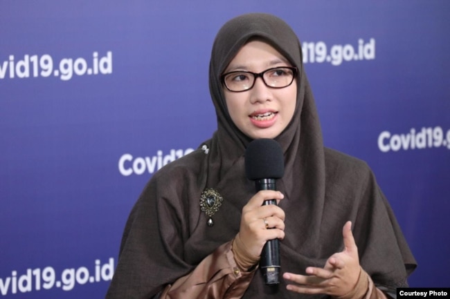 Tim Pakar Gugus Tugas Percepatan Penanganan COVID-19, dr. Dewi Nur Aisyah. (Sumber: BNPB)
