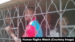 Un activiste proéminent des droits de l'homme et président de l'organisation non gouvernementale Justicia, Timothée Mbuya, a été arrêté à Lubumbashi, le 31 juillet 2017. © 2017 Privé/HRW