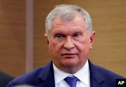 FILE - CEO of Russian oil company Rosneft Igor Sechin.