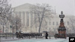 Snežna oluja u Vašingtonu