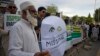 Pakistanis attend a rally to demand information about missing people who were reportedly picked up by security agencies during anti-al-Qaida raids, in Islamabad, Pakistan, Aug. 30, 2017. Scores of family members of the missing families joined civil society members and human rights activists on the occasion of the "International Day of the Victims of Enforced Disappearances."