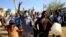 Des Soudanais lors de manifestations antigouvernementales à Khartoum, le 24 janvier 2019.