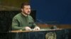 Rais wa Ukraine Volodymyr Zelenskiy akigutubia katika ukumbi wa makao makuu ya baraza kuu la Umoja wa Mataifa Septemba 23, 2024.Picha na REUTERS/Caitlin Ochs