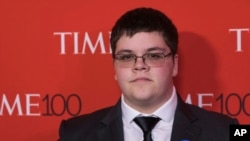 Gavin Grimm attends the TIME 100 Gala, celebrating the 100 most influential people in the world, at Frederick P. Rose Hall, Jazz at Lincoln Center, April 25, 2017, in New York.