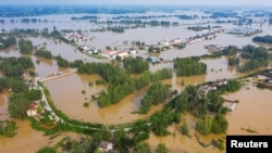 Anhui ပြည်နယ် တဝန်းမှာ ရေကြီးမှုဖြစ် (China Daily via Reuters) 