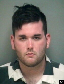 FILE - This undated file photo provided by the Albemarle-Charlottesville Regional Jail shows James Alex Fields.