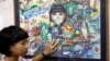 Vietnamese Schoolgirl Creates Art from the Chaos of the Coronavirus