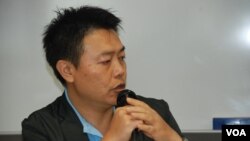 潘小濤表示，中共許下很多承諾往往沒有「找數」 (美國之音湯惠芸拍攝)