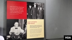 Ambassador Kichisaburo Nomura's words, Exhibition at Pearl Harbor National Memorial