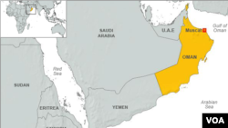 Map of Oman