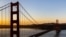 The Golden Gate Bridge during sunrise seen from Marin Headlands viewpoint in Marin County, California, U.S. October 5, 2024. REUTERS/Manuel Orbegozo