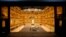 FILE - A general view shows the interior of the Gdansk Shakespeare Theater. The new Elizabethan-style theater opened in Gdansk earlier this month on the site of a building that showed Shakespeare's plays during his lifetime in the Baltic Sea city.