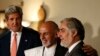 دیدار جان کری وزیر امور خارجه آمریکا با عبدالله عبدالله و اشرف غنی احمدزی در افغانستان - ۲۱ تیر ۱۳۹۳ 