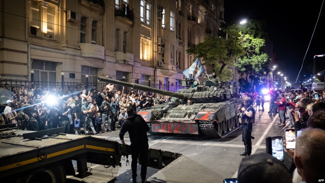 Боевики ЧВК «Вагнер» готовятся покинуть Ростов на Дону. 24 июня 2023 г. 