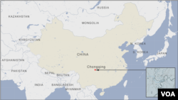 Map of Chongqing, China
