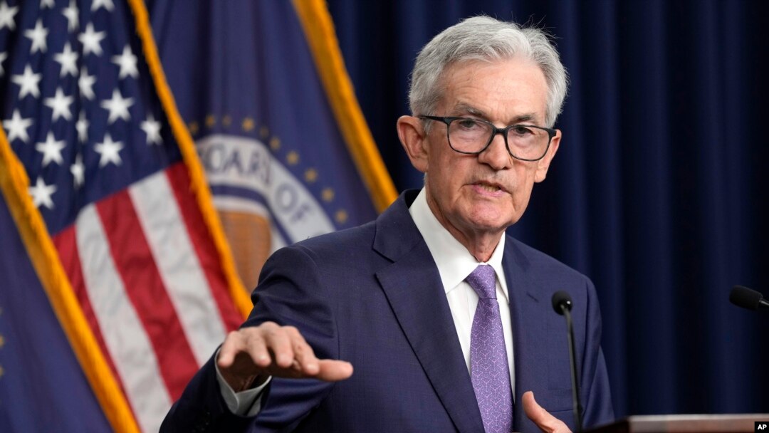 ARCHIVO - El presidente de la Junta de la Reserva Federal, Jerome Powell, habla durante una conferencia de prensa en la Reserva Federal en Washington, el 12 de junio de 2024.