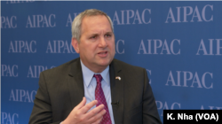 Deputy Israeli Ambassador to the U.S. Benjamin Krasna speaks to VOA Persian on the sidelines of Washington’s annual AIPAC conference of American pro-Israel activists, March 25, 2019.