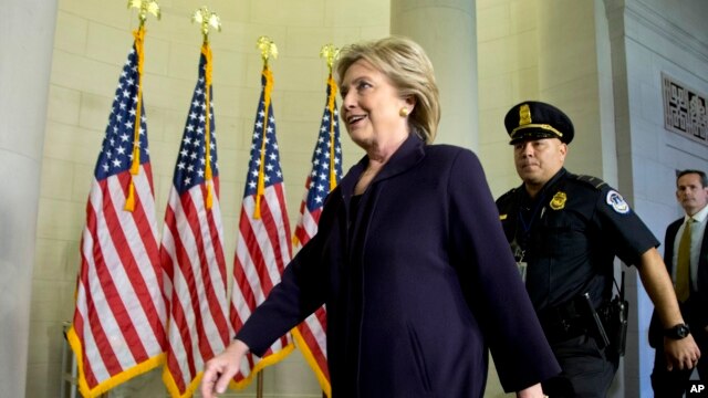 Hillary Clinton testifica ante la Comisión Especial de Investigación del caso Bengasi