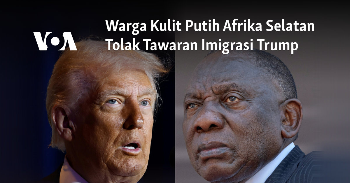 Warga Kulit Putih Afrika Selatan Tolak Tawaran Imigrasi Trump