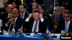 وزیر خارجه آمریکا در نشست ویژه شورای دائم سازمان کشورهای آمریکایی
