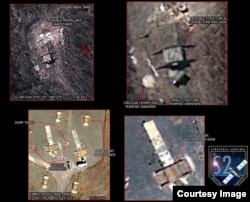 Satellite imagery of North Korea's Geunmchang-ri, North Pyongan Province, shows a structure that appears to be a missile silo similar to one in a missile base in Tabriz, Iran. (Strategic Sentinel)
