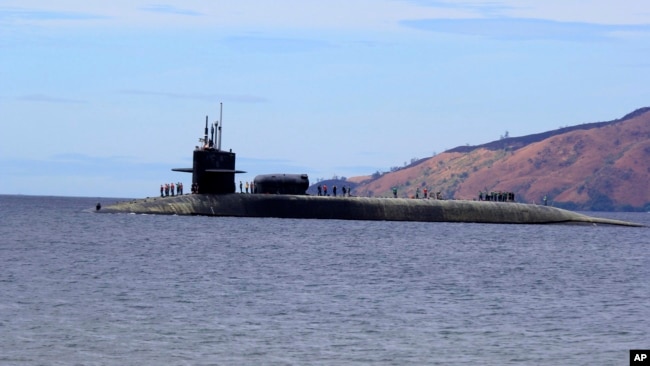 Một tàu ngầm lớp Ohio của Mỹ đến Philippines (ảnh tư liệu, 2014)