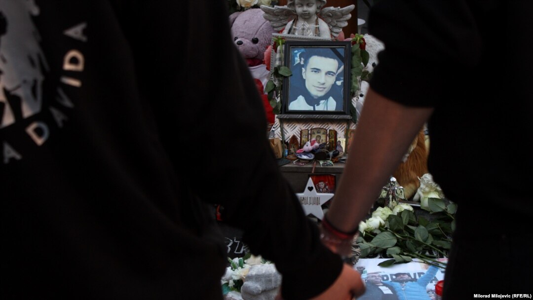 Bosnia and Herzegovina -- Citizens protest and seek the justice for murdered 21-year-old David Dragicevic, in Banja Luka (Banjaluka), October 5, 2018.