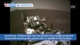 VOA60 America - NASA scientists have unveiled first-of-a-kind video of last week's Mars rover landing