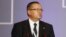 FILE - "It is a very probable scenario that there will not be an agreement before January 1 and the nonpreferential trade regime will be introduced," said Russian Economy Minister Alexei Ulyukayev, shown at a WTO Ministerial Conference in Bali, Indonesia, Dec. 4, 2013.