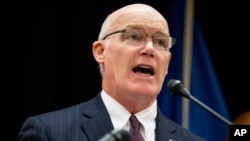 FILE - U.S. Secret Service Director Joseph Clancy speaks in Washington.