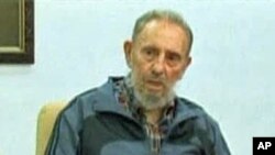 Fidel Castro on Cuban TV's Mesa Redonda program