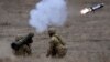 Australian Army soldiers fire a Javelin anti-tank missile during Excercise Chong Ju, a live fire demonstration showcasing the army's joint combined arms capabilities at the Puckapunyal Military Base near Melbourne on May 9, 2019. 