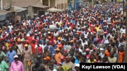 Manifestation à Lomé de l'opposition, 12 décembre 2014