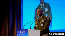 29일 제2회 미한 연합 정책포럼 기조연설자로 나선 제이비어 브런슨 주한미군사령관 겸 미한연합군사령관 (출처:브런슨 사령관 엑스).