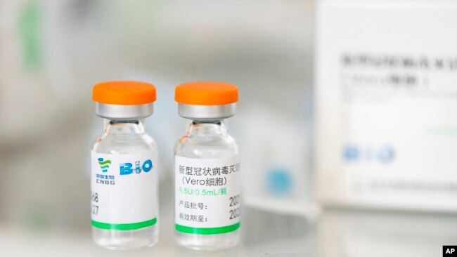 Vắc xin Sinopharm của Trung Quốc.