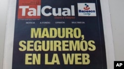 El periódico Tal Cual anunció en noviembre que dejaría de circular su versión impresa, pero que seguirían en la web.