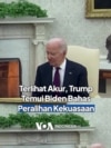 Terlihat Akur, Trump Temui Biden Bahas Peralihan Kekuasaan