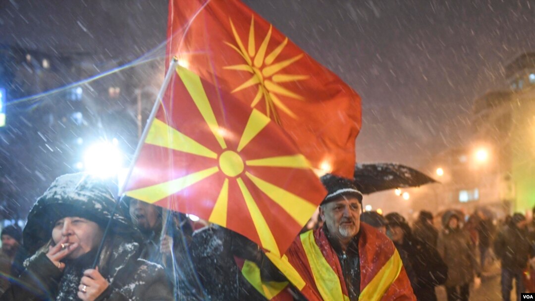 Protest u Makedoniji zbog pregovora sa Grčkom.