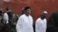 FILE - Nigeria's former national security adviser, Sambo Dasuki (C), arrives for a hearing at the Federal High Court in Abuja, Nigeria, Dec. 14, 2015.