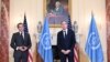 Державний секретар США Ентоні Блінкен та гендиректор МАГАТЕ Рафаель Гроссі під час зустрічі у Вашингтоні у жовтні 2021 року. Фото: Mandel Ngan/via REUTERS