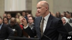 Prosecutor Joe McMahon speaks during former Chicago police Officer Jason Van Dyke's sentencing hearing at the Leighton Criminal Court Building, Jan. 18, 2019, in Chicago, for the 2014 shooting of Laquan McDonald.