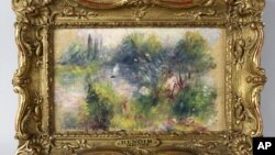 Lukisan karya pelukis impresionis Perancis, Pierre-Auguste Renoir yang dinyatakan hilang tahun 1951, ditemukan di sebuah pasar loak di negara bagian Virginia (AP Photo/Potomack Company).