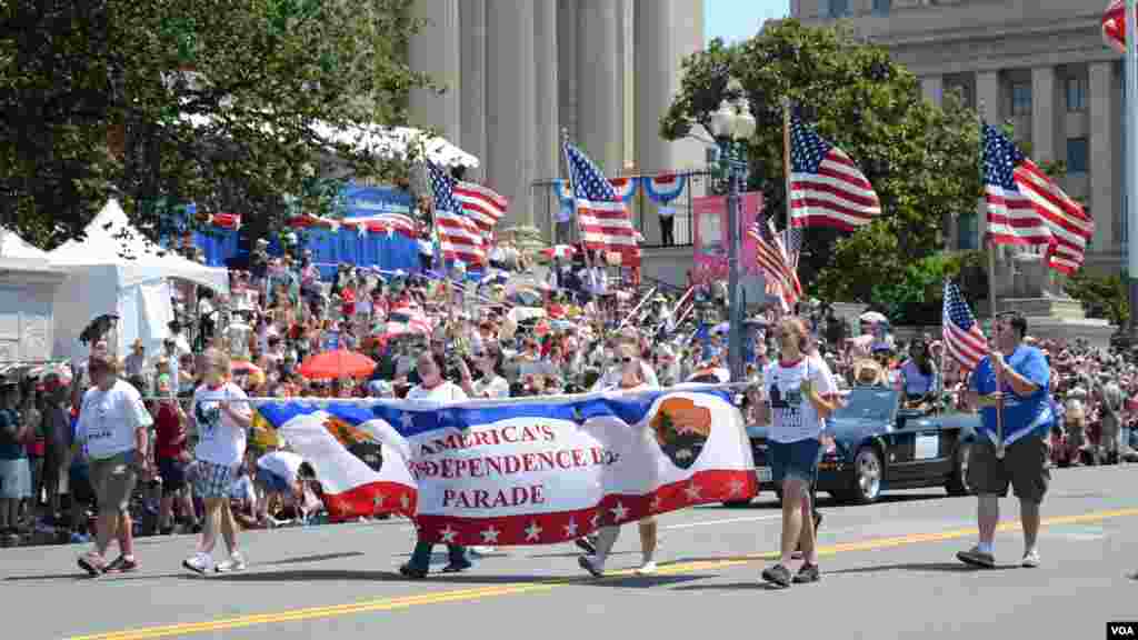 华盛顿独立日庆祝游行