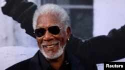 Actor Morgan Freeman is pictured as he arrives at the 2017 American Film Institute Life Achievement Award ceremony in Los Angeles, California, U.S.