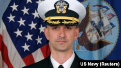 Commander Alfredo J. Sanchez, commanding officer of U.S.S. John S. McCain, is seen in this undated handout picture obtained October 11, 2017