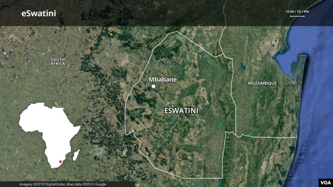 eSwatini map