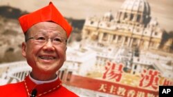 香港天主教教區退休主教湯漢(2012年3月資料照片)